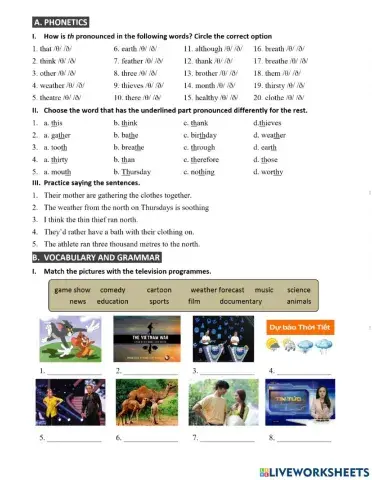 MLH6 - Unit 7 - Phonetics & Vocab