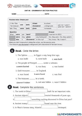 Passive Voice - Simple Past