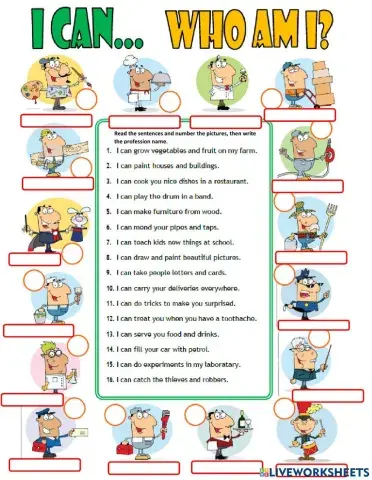 Professions vocabulary