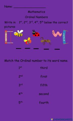 Ordinal numbers