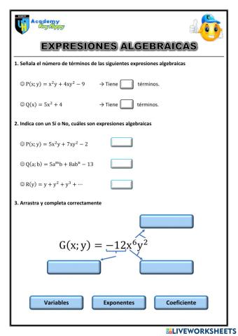 Expresiones Algebraicas