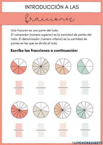 Introducción a las fracciones