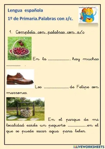 Ortografía: palabras con z-c