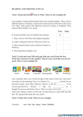 Reading and writing unit 4,5 (5)