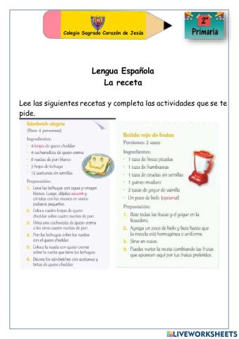 La receta