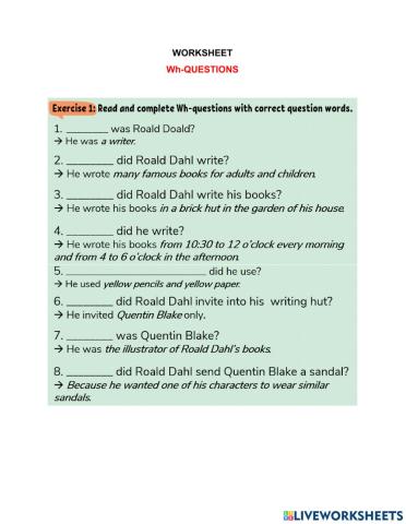 G5-Grammar - Wh questions