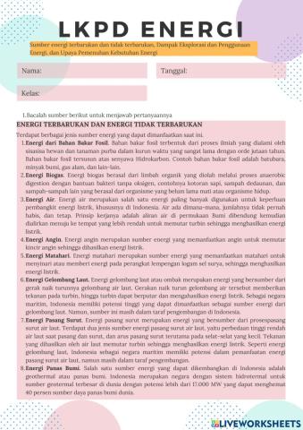 Energi terbarukan dan potensi geotermal