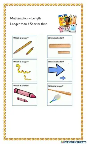 Comparing Length - long- short