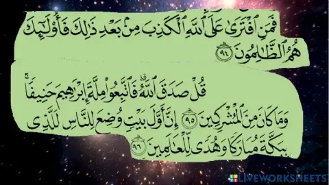 Ali Imran Ayat 94-96