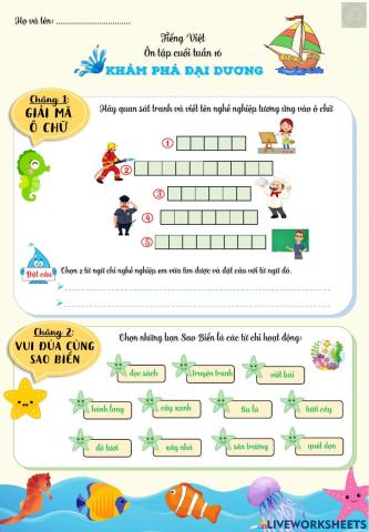 Ôn tập TV tuần 16