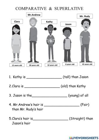 Comparative & superlative