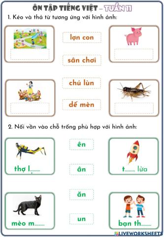 Phiếu ôn tập Tiếng Việt tuần 11