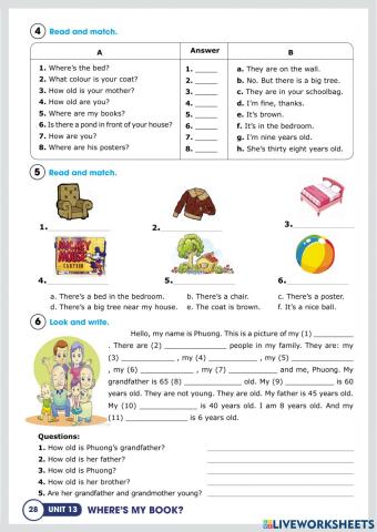 Unit 13 where's my book ? lesson 3
