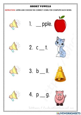 Short vowels