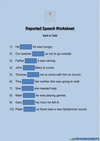Reported Speech