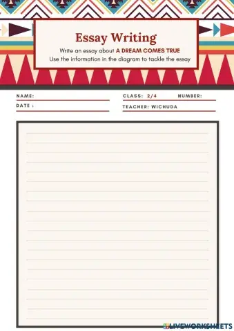 Essay Writing  - A Dream comes true