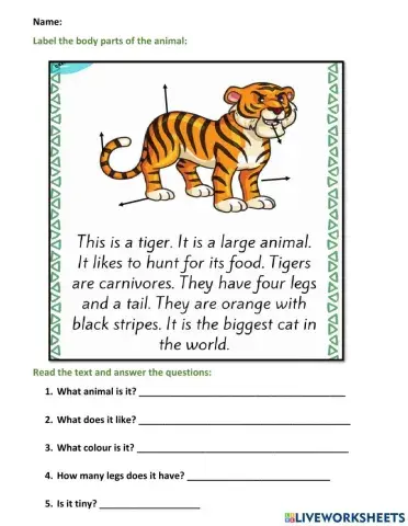 Reading about Animals