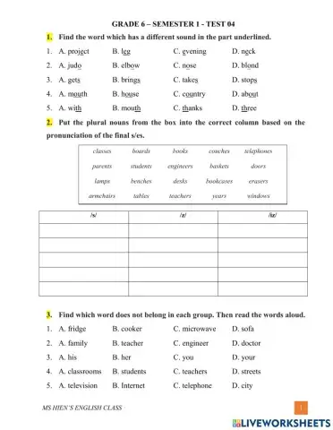 G6- S1-2021 Test 4-S