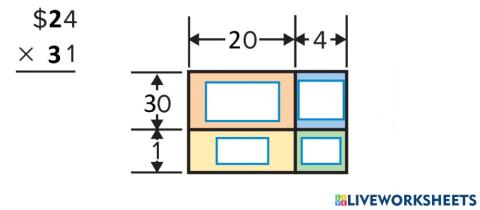 Multiply two, two digit numbers