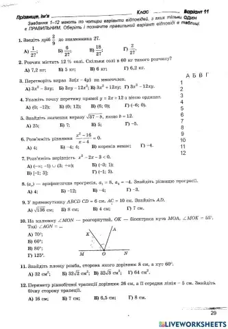 ДПА варіант