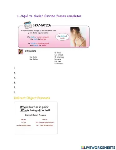 En la consulta del médico ¿Qué te duele?