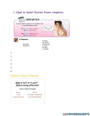 En la consulta del médico ¿Qué te duele?