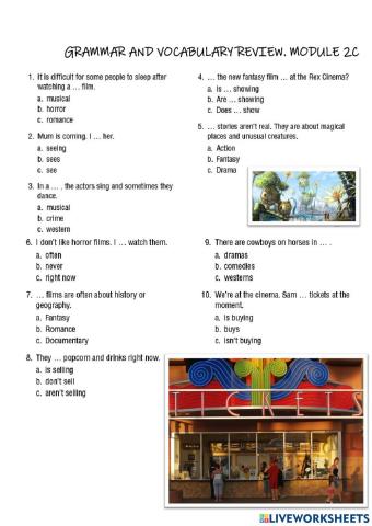 Grammar and Vocabulary Review M2C