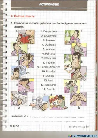 Mi vida Cotidiana - Verbos