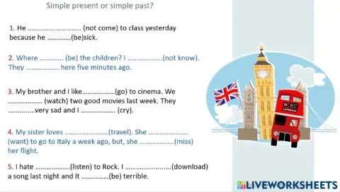 simple present- simple past