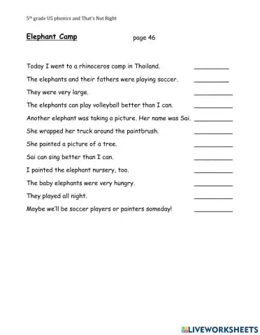 5th G U5 story review