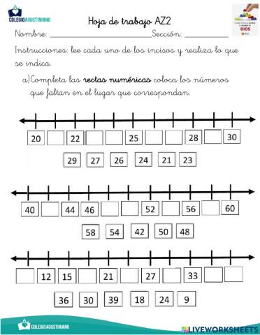 AZ2 Recta numérica y sucesiones