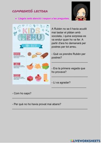 Comprensió lectora Català