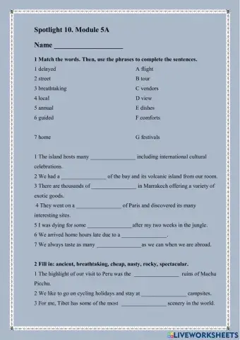 Spotlight 10, module 5a