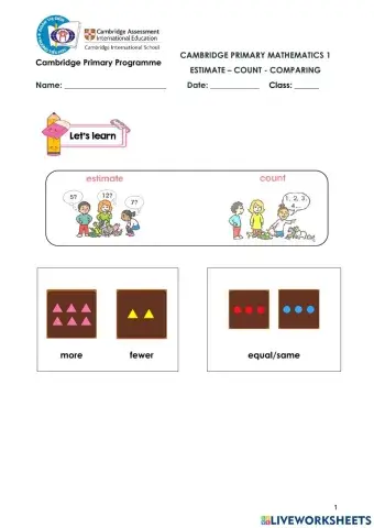 CPM1-Estimate - count - comparing numbers