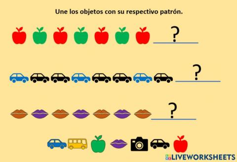 Patrones con un atributo