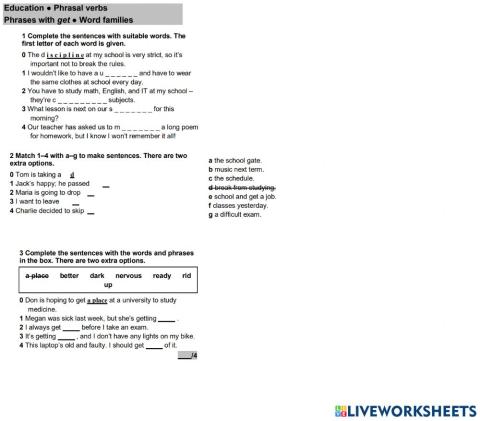 Education Vocabulary