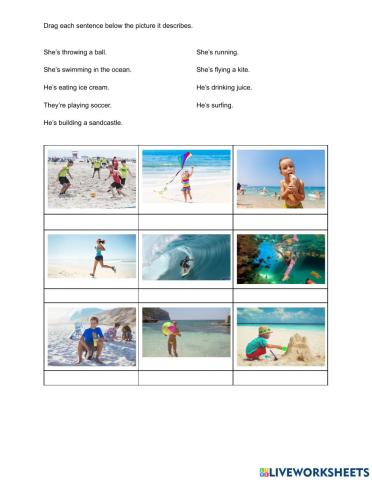 At the Beach Activities