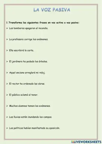 La voz pasiva