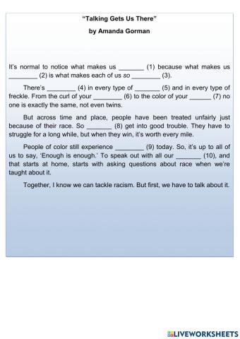 Talking gets us there