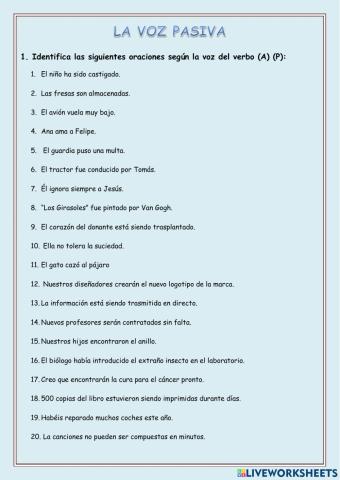 La voz pasiva