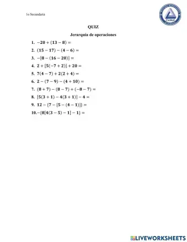 Jerarquía de operaciones