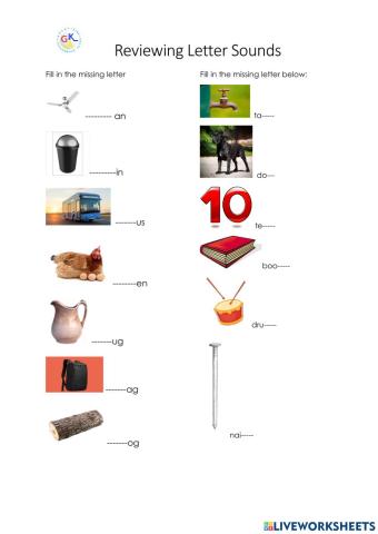 Letter Sound - Beginning & Ending