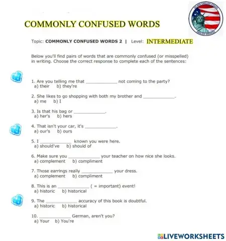 Commonly confused words 2