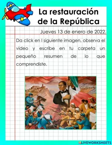 La restauración de la República