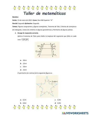 Semejanza y congruencia