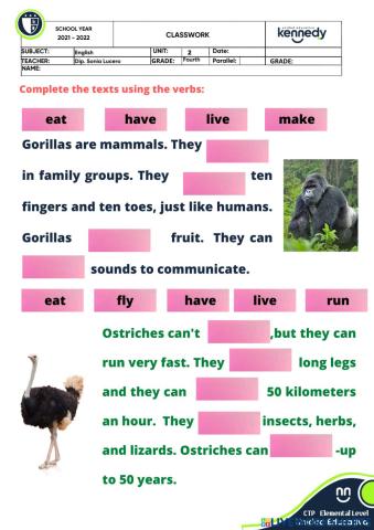 Reading comprehension