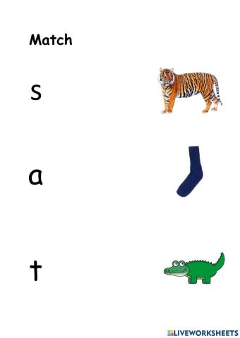 Letters S,A,T