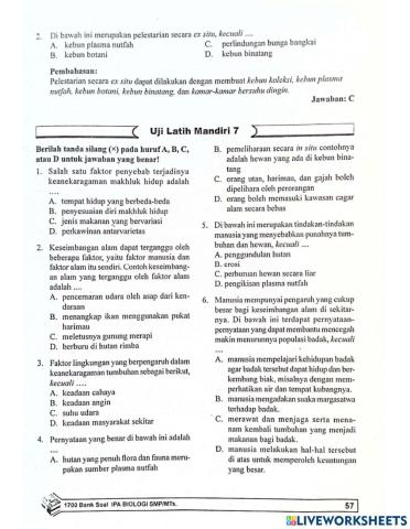 Biologi bab 7 Keanekaragaman makhluk hidup