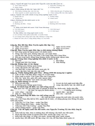 Sử-Địa Ôn HK1-3