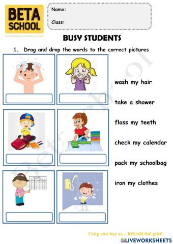 Topic - Busy Students - BE3A